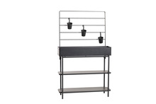 Planteringslåda m/hyllplan & spaljé 94 x 30 x 155 cm Garden